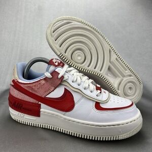 Nike Air Force 1 Shadow Cracked Womens 8.5 Athletic Shoes CI0919-108 Streetwear